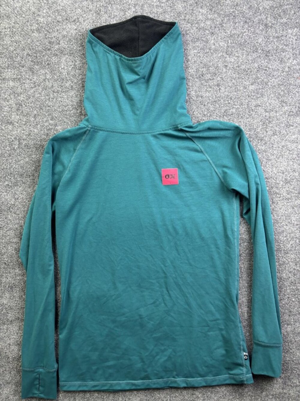 Picture Pila High Top Womens‎ XL Green Long Sleeve Hooded Thermal